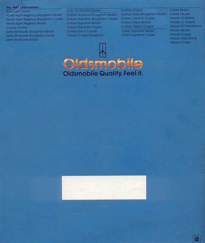 1987 Oldsmobile Full-Size Brochure Page 19